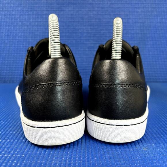 🔴 CLARKS PAWLEY SPRINGS Women`s Size 7 Black White Leather Comfort Shoes 13291 - Picture 4 of 8